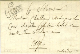 13 / Livarot / LISIEUX Sur Lettre Avec Texte Daté 1823 Pour Caen. - SUP. - R. - Otros & Sin Clasificación