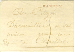 PANTIN Rouge (25 Mm, L N° 168) Sur Lettre Avec Texte Daté 26 Germinal Pour Paris. - TB. - R. - Otros & Sin Clasificación