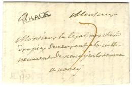 N.BACK (Neuf Brisach) Sur Lettre Avec Texte Daté 28 Janvier 1738 Pour Nancy. - SUP. - Legerstempels (voor 1900)