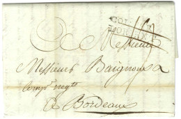 Lettre Avec Très Bon Texte Historique Daté Du Cap Le 30 Mai 1782 Pour Bordeaux. Au Recto, Marque Postale D'entrée COL. P - Entry Postmarks