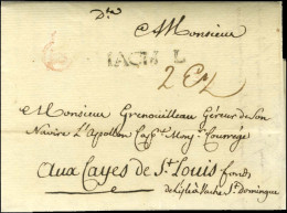 JACM L (Jamet N° 1) Sur Lettre Avec Texte Daté De Bordeaux Le 15 Mai 1772 Remise à La Petite Poste Pour Les '' Cayes De  - Andere & Zonder Classificatie