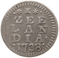 NETHERLANDS ZEELAND STUIVER 1738  #MA 068308 - Monnaies Provinciales