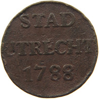 NETHERLANDS UTRECHT DUIT 1788  #MA 067808 - Monnaies Provinciales