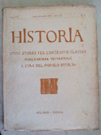 Historia Studi Storici Per L'antichità Classica A Cura Del Popolo D'Italia 1933 Silla E Pompeo La Spedizione Di Sicilia - Geschichte, Biographie, Philosophie