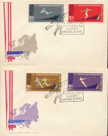 4 COVERS  EUROPEJSKIE IGRZYSKA KOLARSKIE 1962   2 SCANS - Lettres & Documents