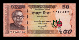 Bangladesh 50 Taka Conmemorativo 2021 Pick 68 Sc Unc - Bangladesh