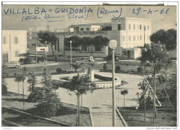 VILLALBA (ROMA) -PIAZZA DELLA REPUBBLICA -B/N NON VIAGGIATA - ANIMATA E VETTURA D'EPOCA. - Guidonia Montecelio