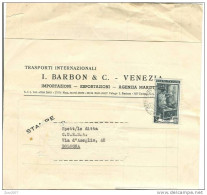 BARBON E C. - VENEZIA - TRASPORTI INTERNAZIONALI - CALENDARIO PARTENZE DAL PORTO DI VENEZIA  1952. - Wereld