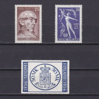 FINLAND 1956, Sc# 339-341, Set Of Stamps, MH - Nuevos