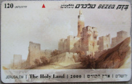 ISRAEL JERUSALEM TELECARD TELEPHONE PHONE TELEFONWERTKARTE PHONECARD CARTELA CARD CARTE KARTE COLLECTOR BEZEQ 120 UNITS - Israel