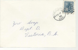24490) Canada Darlingford Postmark Cancel Duplex 1958 - Covers & Documents