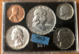 Monnaies USA - Miniset De 5 Pièces (dollar) En Argent - Collections & Lots