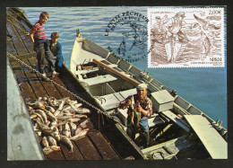 SAINT PIERRE ET MIQUELON (2023) Carte Maximum Card - Le Petit Pêcheur, Fishing Boat, Fisherman, Pêche, Poisson - Maximum Cards