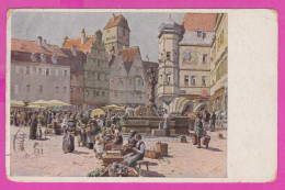 293377 / Germany Illustrator Art Paul Hey - 115 "Aus Einer Alten Deutschen Stadt" PC USED Leipzig 1922 - 40 Pf.+2 M. - Hey, Paul