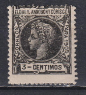 Timbre Neuf* D'Elobey De 1905 N°21 MH - Annobon & Corisco