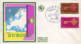 France - Enveloppe 1er Jour D'Emission - EUROPA - 27-4-1968 - PARIS - 1960-1969