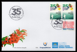 URUGUAY 2023 (Childhood, Education, Family, Social Assistance, Children, Games, Kites) - 1 Cover With Special Postmark - Ohne Zuordnung