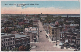 Madison - Wisconsin - View From New State Capitol, Looking West, - Madison