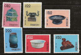 Taiwan 1961 N°Y.T. :  371 à 376 Sans Gomme - Unused Stamps