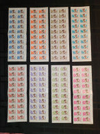 République Du Congo.- 617/624 - Blocs De 20 - Mobutu - 1963 - MNH - Unused Stamps