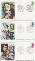 " TYPE LIBERTE DE DELACROIX " Sur 3 Enveloppes 1er Jour De 1982 Ed° LNF N° YT 2219 à 2221 Parfait état. FDC à Saisir !!! - 1982-1990 Liberté De Gandon