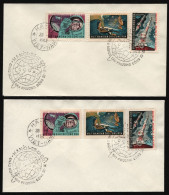 Vietnam 1962 - Mi-Nr. 240-242 & 240-242 U - 2 FDC - Raumfahrt / Space - Asien