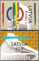 Latvia Lettland Lettonie 2014 European Capitals Of Culture Riga And Umeå Joint Issue With Sweden Set Of 2 Stamps MNH - Neufs