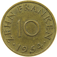 SAARLAND 10 FRANKEN 1954  #MA 098973 - 10 Franken