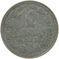 SERBIA 10 DINARA 1943  #MA 102802 - Serbien