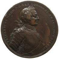 PREUSSEN MEDAILLE 1757 1757 AUF DIE SCHLACHT BEI PRAG, FRIEDRICH DER GROSSE (1740-1786), HOLTZHEY #MA 009434 - Andere & Zonder Classificatie