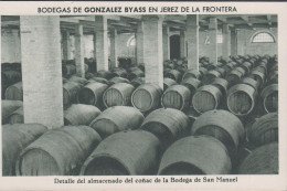 1930. ESPANA. Fine Postcard With Sherry Motive. BODEGAS DE GONZALEZ BYASS EN JEREZ DE LA FRONTERA. Detalle... - JF445064 - Sonstige & Ohne Zuordnung