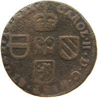 SPANISH NETHERLANDS BRABANT LIARD  CHARLES II (1660-1685) #MA 024275 - Paesi Bassi Spagnoli