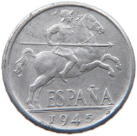 SPAIN 10 CENTIMOS 1945 FRANCISCO FRANCO 1939-1975 #MA 098812 - 10 Céntimos