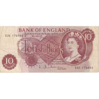 Grande-Bretagne, 10 Shillings, KM:373b, TB+ - 10 Schilling