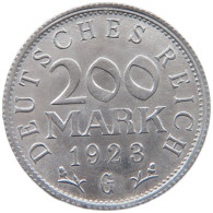 WEIMARER REPUBLIK 200 MARK 1923 G  #MA 098785 - 200 & 500 Mark