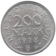 WEIMARER REPUBLIK 200 MARK 1923 G  #MA 098768 - 200 & 500 Mark