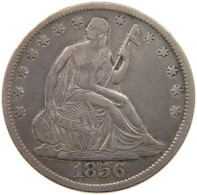 UNITED STATES OF AMERICA 1/2 DOLLAR 1856  #MA 004681 - 1839-1891: Seated Liberty