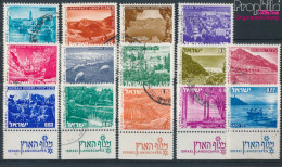 Israel 524x-537x Mit Tab (kompl.Ausg.) Gestempelt 1971 Landschaften (10256619 - Used Stamps (with Tabs)