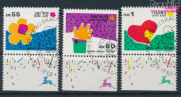 Israel 1164-1166 Mit Tab (kompl.Ausg.) Gestempelt 1990 Grußmarken (10256599 - Gebraucht (mit Tabs)