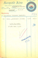 ARNSTADT Thüringen DDR Deko Rechnung 1952 " Leopold Lüw Karlsbader Oblaten Erzeugung " - Drogisterij & Parfum