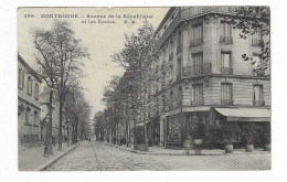 CPA MONTROUGE, AVENUE DE LA REPUBLIQUE ET LES ECOLES, HAUTS DE SEINE 92 - Montrouge