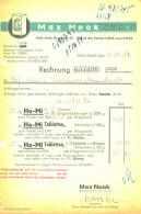 HALLE Saale DDR Deko Rechnung 1954 " Max Nook OHG Burgstr.33 Honigprodukte Reformwaren" - Food