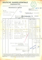 ARNSTADT Thüringen DDR Rechnung 1952 " Deutsche Handelszentrale Lebensmittel " - Alimentos