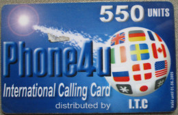 ISRAEL PHONE4U ITC PPT PELEPHONE TELEPHONE PHONE TELEFONWERTKARTE PHONECARD CARTELA CARD CARTE KARTE COLLECTOR TELECOM - Israele