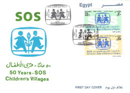 EGYPT - FDC 1999 SOS-CHILDREN Mi 1985/86 / 1311 - Briefe U. Dokumente