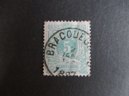 Nr 45 - Centrale Stempel "Bracquegnies" - Coba + 4 - 1869-1888 Lying Lion