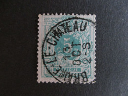 Nr 45 - Centrale Stempel "Braine-le-Chateau" - Coba + 4 - 1869-1888 Lion Couché (Liegender Löwe)