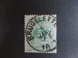 Nr 45 - Centrale Stempel "Brugelette" - Coba + 4 - 1869-1888 Lion Couché (Liegender Löwe)