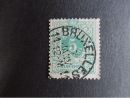 Nr 45 - Centrale Stempel "Bruxelles 11" - Coba + 4 - 1869-1888 Lying Lion