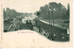 LE PECQ LA GARE LOCOMOTIVE VAPEUR - Le Pecq